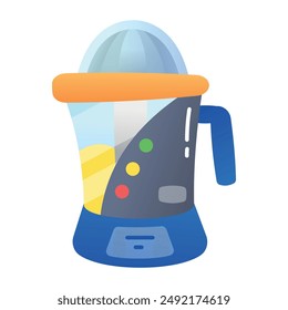 A blender jug flat icon 