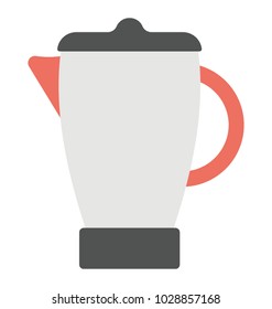 
Blender jug flat icon, food processing element
