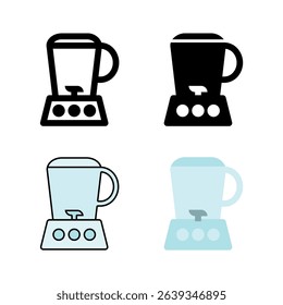 A blender or juicer icon set, versatile for representing smoothies, fresh juices, healthy drinks, and kitchen appliances.