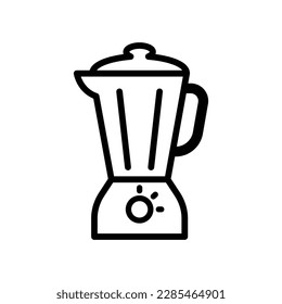 Blender, juicer icono vector en el diseño de moda.