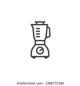 Blender, juicer line icon. linear style sign for mobile concept and web design. Electric mixer outline vector icon. Symbol, logo illustration. Pixel perfect vector graphics