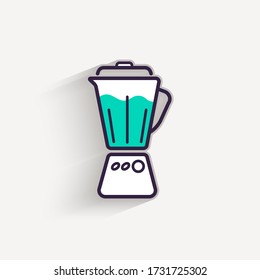 Blender, juicer line icon. linear style sign for mobile concept and web design. Electric mixer outline vector icon. Symbol, logo illustration. Pixel perfect vector graphics.