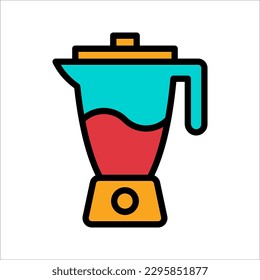 mezclador - equipo de cocina icono plantilla de diseño vectorial, ilustración vectorial en fondo blanco