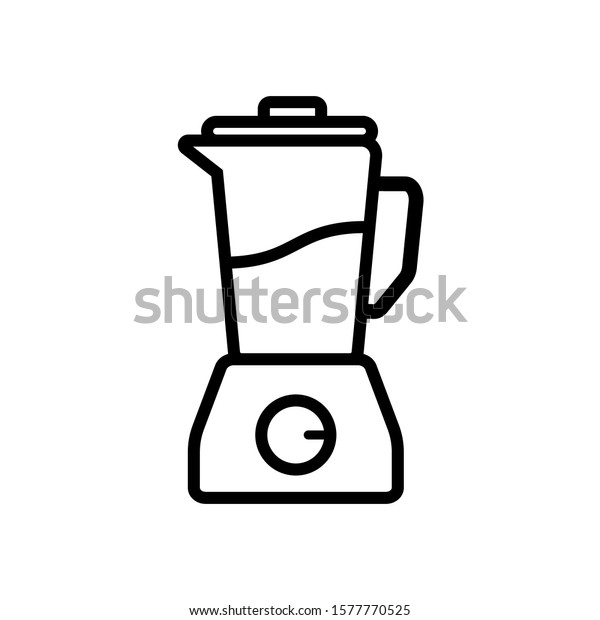 Blender Kitchen Equipment Icon Vector Design 库存矢量图（免版税 