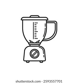 Blender Kitchen Utensils outline illustration
