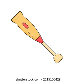 Blender. Kitchenware element. Kitchen utensil and tool. Doodle style.