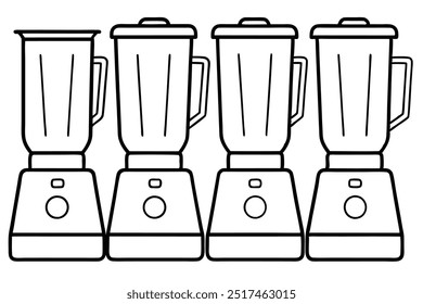 Blender line art graphics featuring dynamic shapes and clean lines (2)