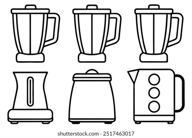 Blender line art graphics featuring dynamic shapes and clean lines (1)