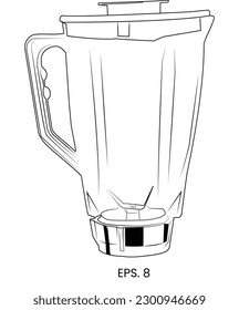 Blender line art vector, juicer tool