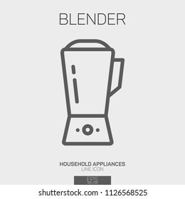 Blender line icon