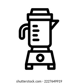 blender line icon illustration vector graphic