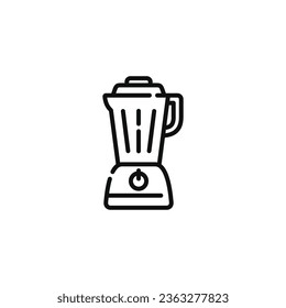 Blender line icon isolated on white background