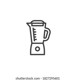 Blender line icon. linear style sign for mobile concept and web design. Electric blender outline vector icon. Symbol, logo illustration. Vector graphics