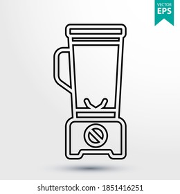 Blender line icon. Linear style sign for mobile concept and web design. Outline vector icon. Kitchen appliances symbol, logo. Eps 10 vector illustration.