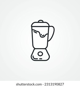 blender line icon. blender outline icon.