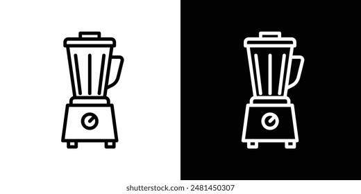 Blender line icon vector illustration set.