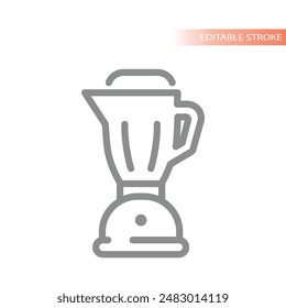 Blender line vector icon. Smoothie maker outline symbol.