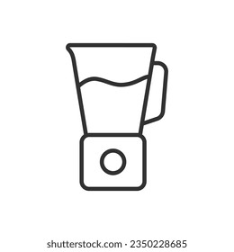 Blender, linear icon. Line with editable stroke