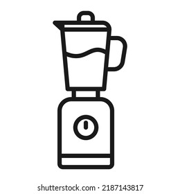Blender linear icon. Vector outline symbol illustration