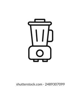 Logotipo de la licuadora con contorno de Vector