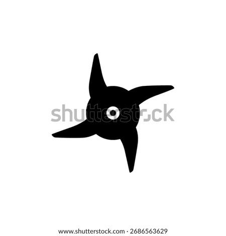 Blender machine blade silhouette vector flat illustration design.