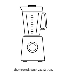 Blender machine for food cooking, vector illustration