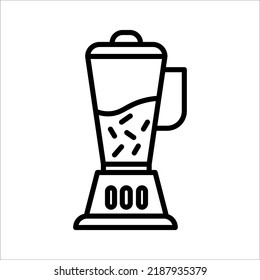 blender machine icon on white background