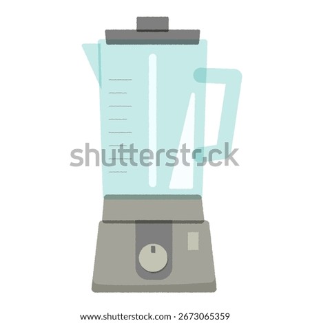 Blender, mixer, juicer flat illustrations