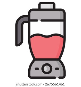Blender Modern Vetor Icon - Modelo de Símbolo de Ilustração Mínima para Web Mobile App UI Design