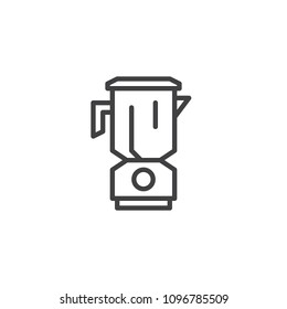 Blender outline icon. linear style sign for mobile concept and web design. Mixer simple line vector icon. Symbol, logo illustration. Pixel perfect vector graphics