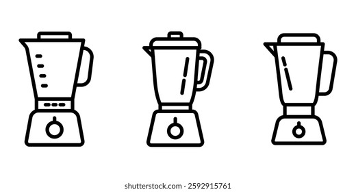 blender outline or line icon design bundle.