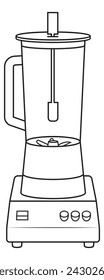 Blender  in outline and vector format.  