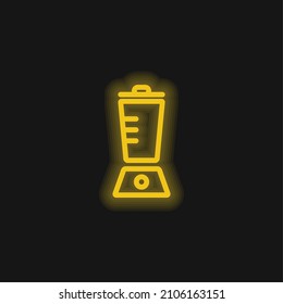 Blender Outline Yellow Glowing Neon Icon