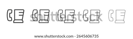 Blender phone icon outline ilustration vector symbol
