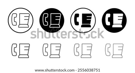 Blender phone icon Thin outline art symbol