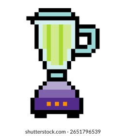 Blender in pixel art style