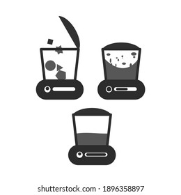 Ilustración de icono Proceso de Blender simple. adecuado para su diseño o paquete y otros