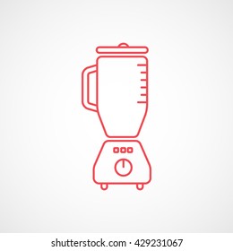 Blender Red Icon On White Background