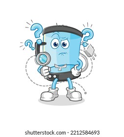 la ilustración de la búsqueda del mezclador. vector de caracteres