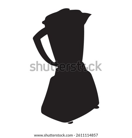 Blender silhouette on white background. Blender icon sign illustration design