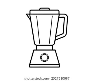 design de ilustração vetorial de silhueta do liquidificador (arquivo eps)
