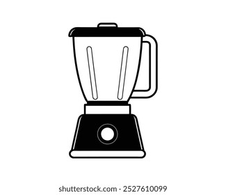 design de ilustração vetorial de silhueta do liquidificador (arquivo eps)