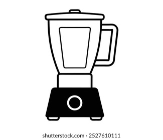 design de ilustração vetorial de silhueta do liquidificador (arquivo eps)