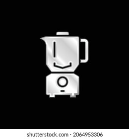 Blender silver plated metallic icon
