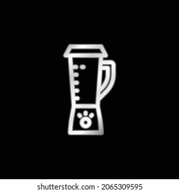 Icono metálico plateado de Blender