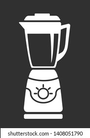 Blender simple icon. Electronic kitchen mixer. Vector illustration. 