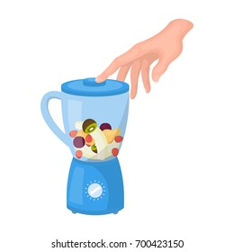 Blender, single icon in cartoon style.Blender, vector symbol stock illustration web.