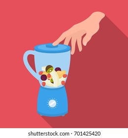 Blender, single icon in flat style.Blender, vector symbol stock illustration web.