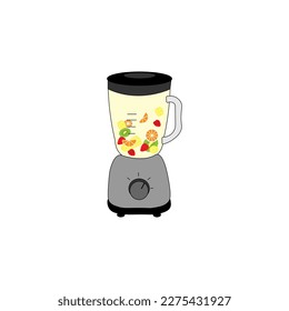 blender for smoothies, cocktails with fruits.