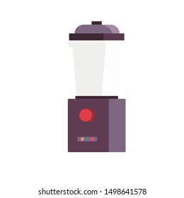 Blender stationary kitchen icon flat style vector illustration on white background.